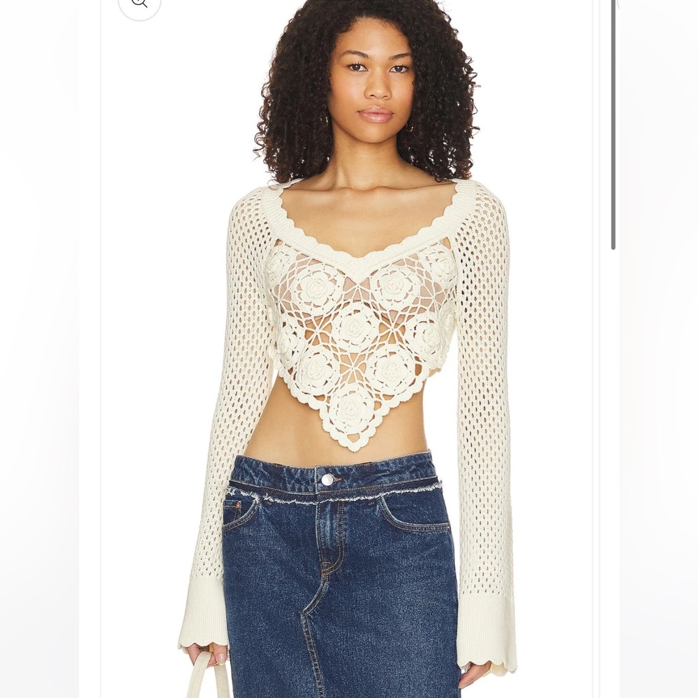 Tularosa Maribell Crochet Sweater